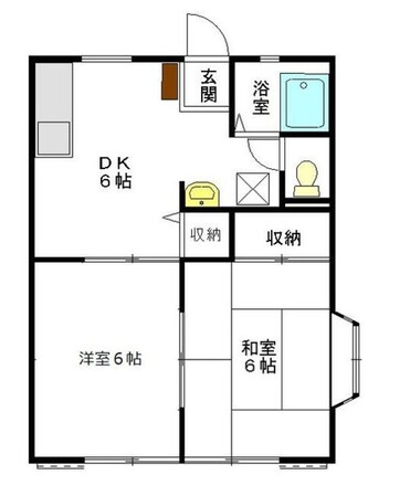 西ハイツの物件間取画像